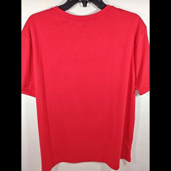 Sanrio HELLO KITTY Patriotic Glitter Women's Large Red Short Sleeve T-Shirt New - Picture 6 of 6